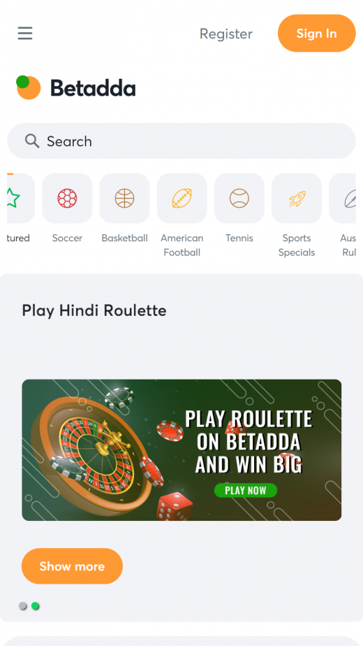 Betadda App Screenshot