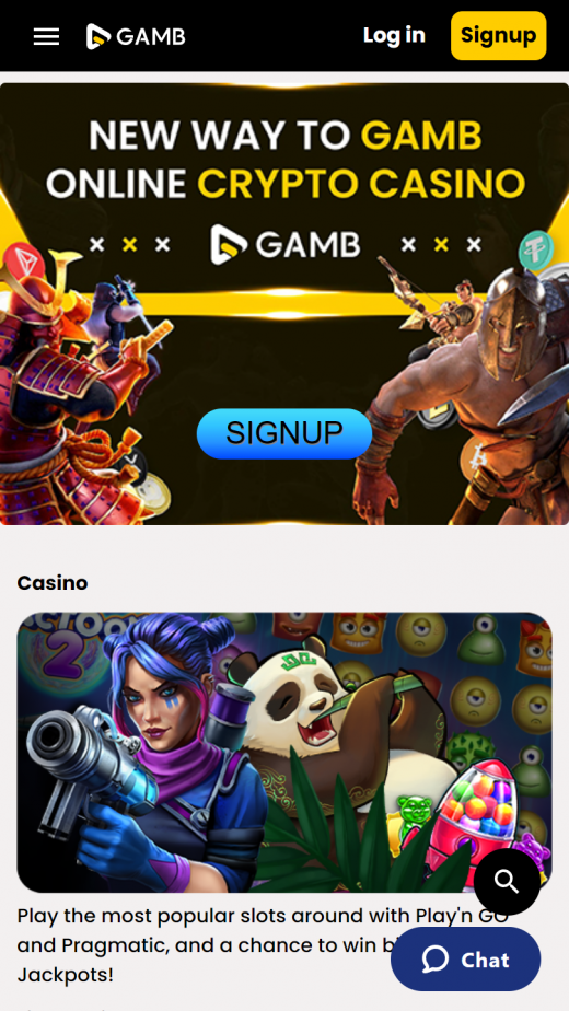 Gamb App Screenshot