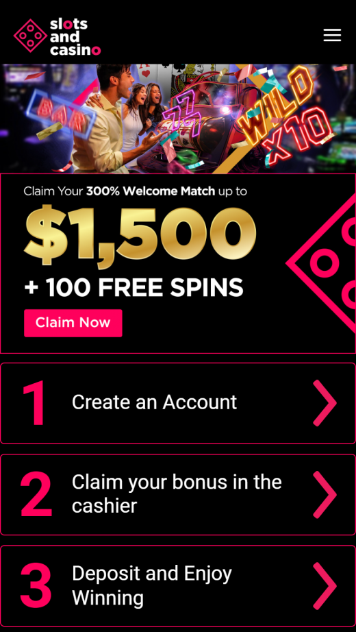 SlotsAndCasino App Screenshot